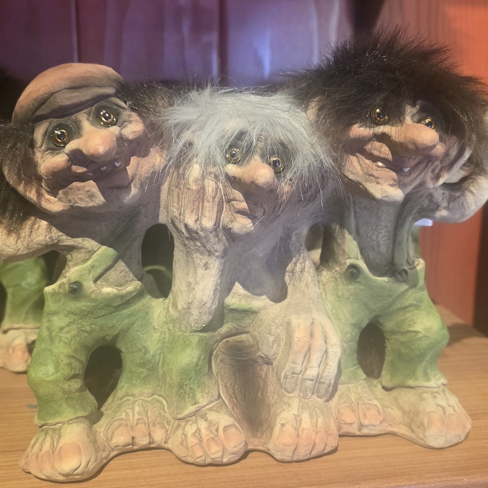 Disney Parks Trolls: “Three Pals” Troll Figurine – NyForm Original Norwegian...